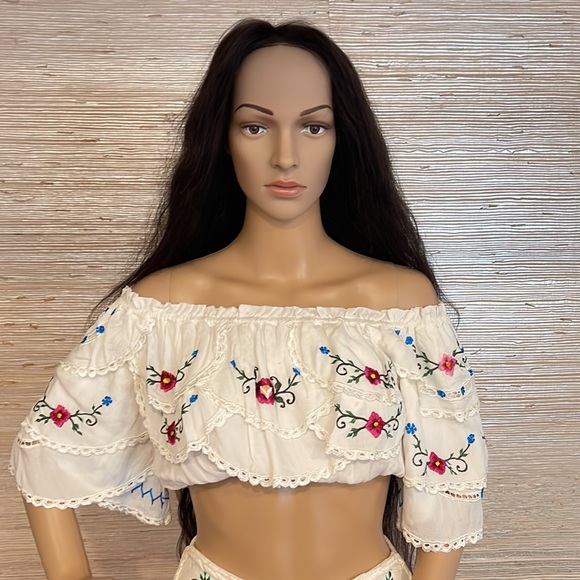 FILLYBOO CONVERTIBLE MAXI DRESS SKIRT BNWT!! Floral embroidery Boho - Picture 8 of 14